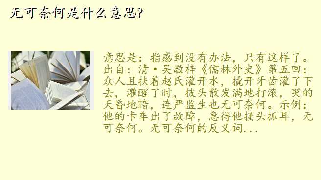 无可奈何是什么意思?