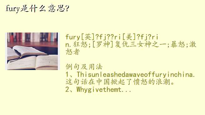 fury是什么意思?