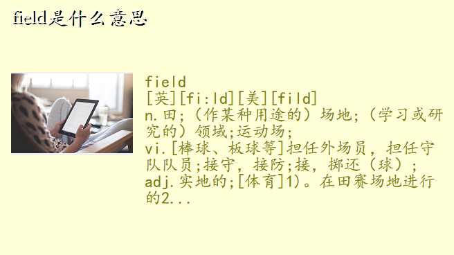 field是什么意思